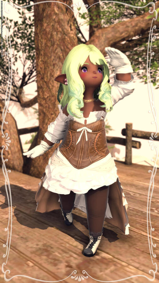 Making the Neo-Ishgardian healer top look good